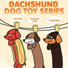 Latex Sausage Dog Squeaky Toy for Small and Medium Dogs