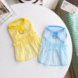 Silk Heart Cutout Ruffle Dress for Small Dogs & Cats
