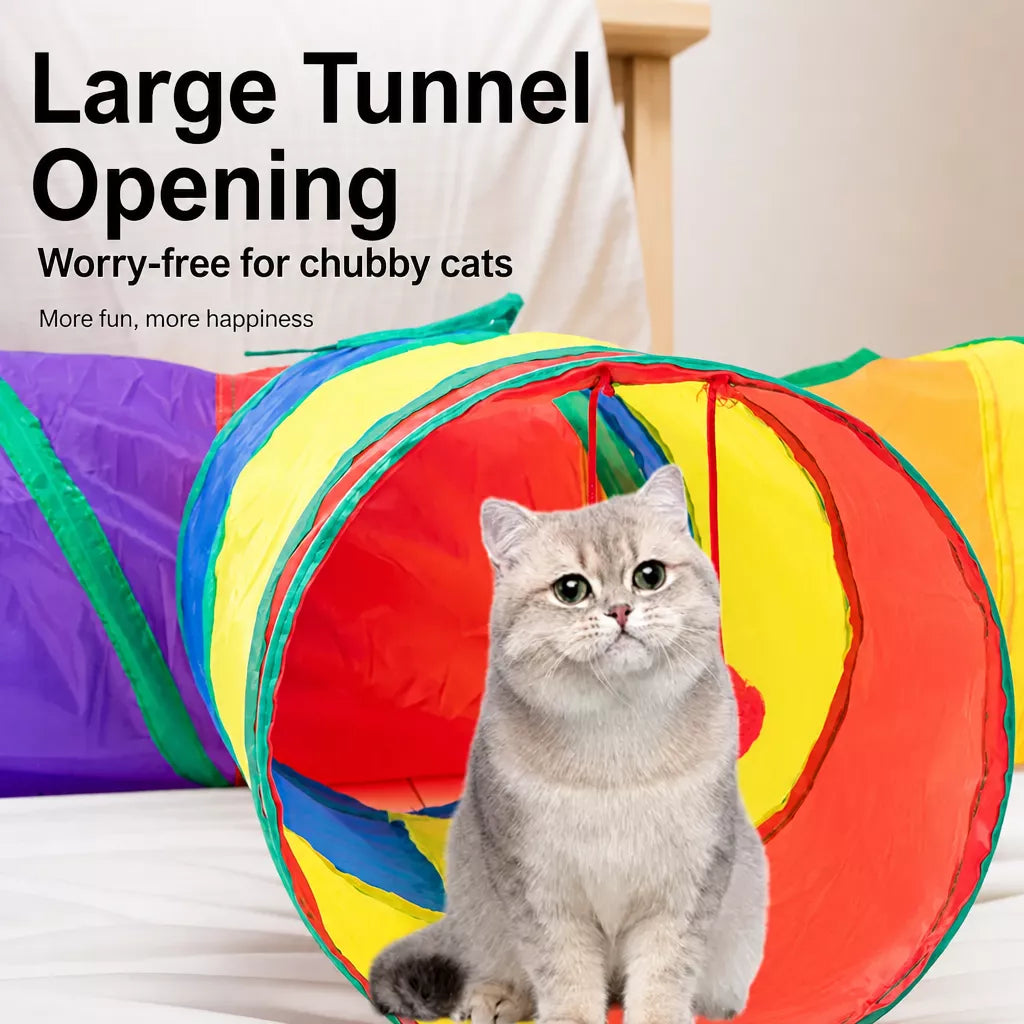 Polyester Cat Play Tunnel for Indoor Exploring