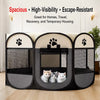 Foldable Enclosed Pet Bed for Cats and Dogs