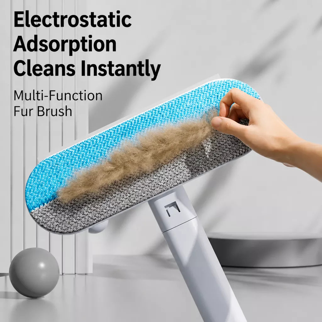 Long-Handle Pet Hair Removal Brush for Sofas and Bedding