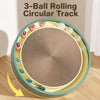 Round Cardboard Cat Scratcher & Lounge with Play Balls