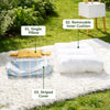 Striped Washable Pet Bed Mats