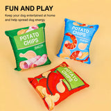 Potato Chip Plush Squeaky Toy for Dogs & Cats