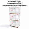 Indoor Stackable Metal Dog Crate with Sliding Door