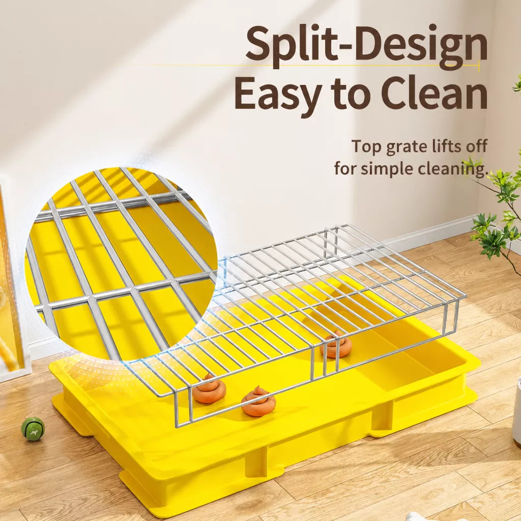 Plastic Dog Potty Tray with Grid Insert