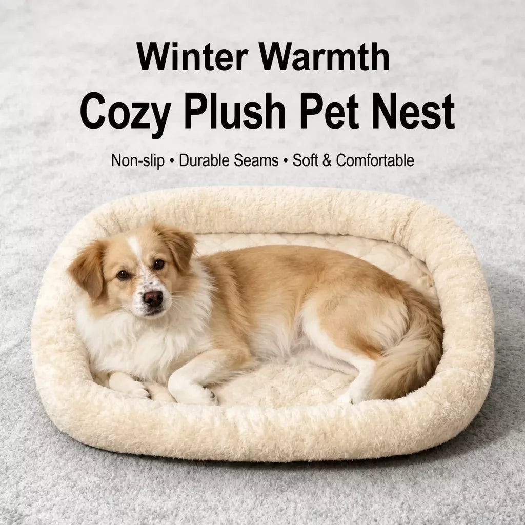 Plush Dog Bed for Small Dogs