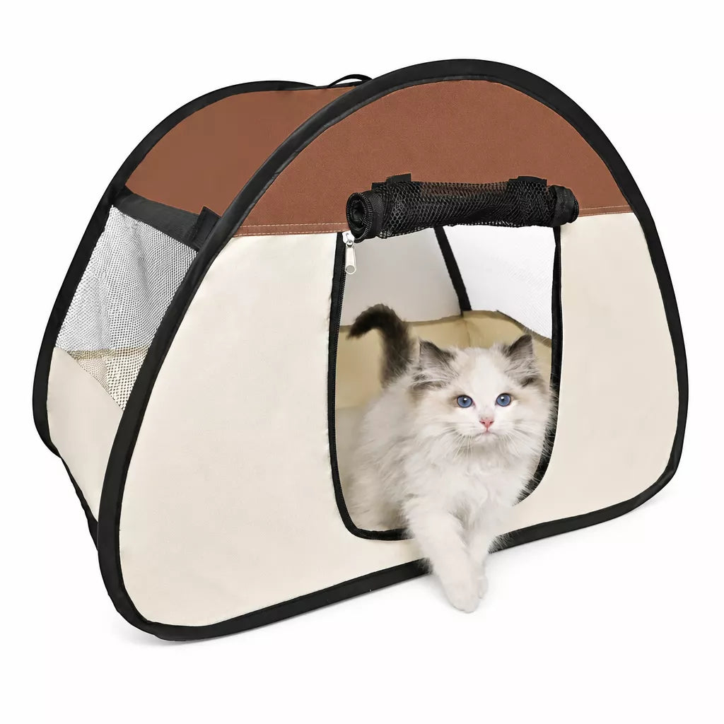 Portable Foldable Pet Tent Bed for Cats and Small Dogs