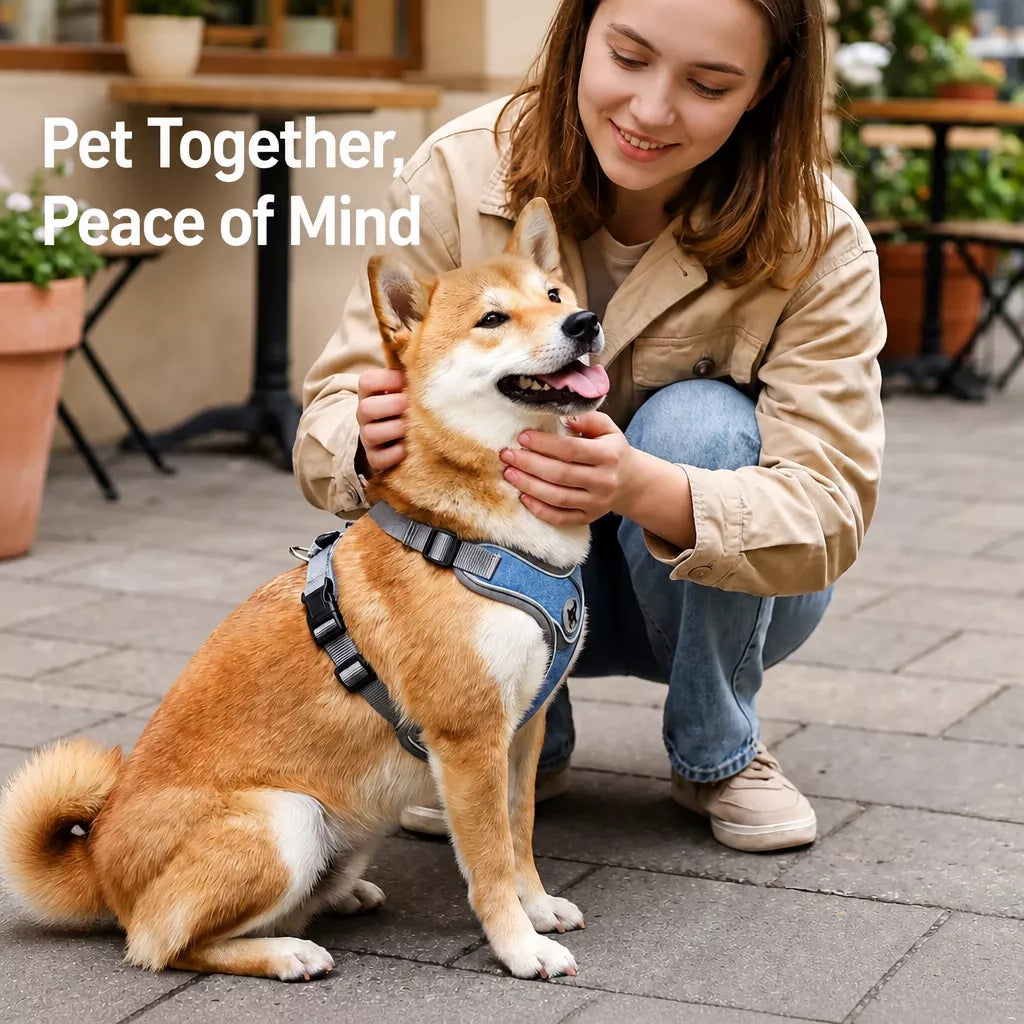 Dog Harness and Leash Set for Small to Medium Dogs