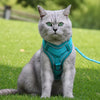 Reflective Cat Harness and Leash Set with Nylon Rope