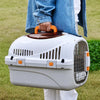 Portable Plastic Pet Carrier for Small Dogs and Cats