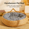 Woven Pet Bed for Cats and Small Dogs