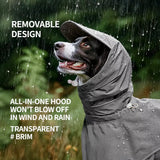 Four-Leg Rain Jacket for Medium to Large Dogs
