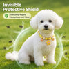 Adjustable Nylon Pet Collar with Wooden Accent and Bell
