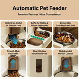 Two-Bowl Pet Feeding Set for Cats and Dogs