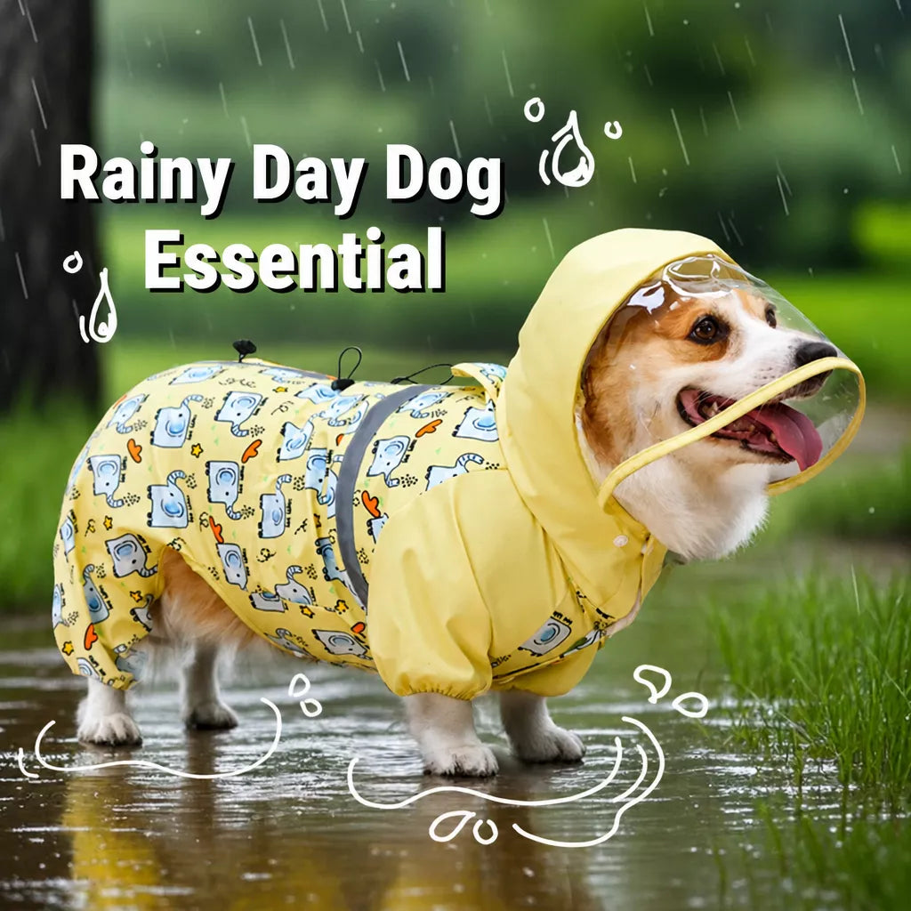 Full-Coverage Four-Leg Dog Raincoat