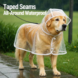 Hooded Full-Coverage Dog Raincoat