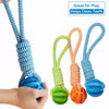 Rope Tug and Treat-Dispensing Dog Toy