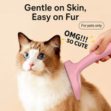 Curved Pet Deshedding Comb for Cats and Dogs