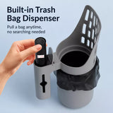 Cat Litter Scoop with Built-In Waste Bag Holder