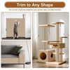 Wall-Mounted Cat Scratcher Mat for Vertical Scratching