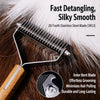 Double-Sided Dematting Comb for Dogs and Cats