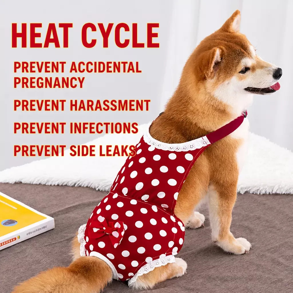 Cotton Dog Diaper for Female Dogs During Heat Cycles