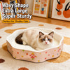 Petal-Shaped Corrugated Paper Cat Scratcher