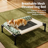Elevated Mesh Pet Bed for Dogs and Cats with Removable Cushion