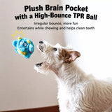 Monster Dragon Egg Squeaky Plush Dog Toy for Small & Medium Dogs