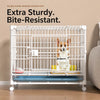 Reinforced Stackable Indoor Dog Crate with Potty Tray