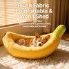 Banana-Shaped Pet Bed for Cats and Small Dogs