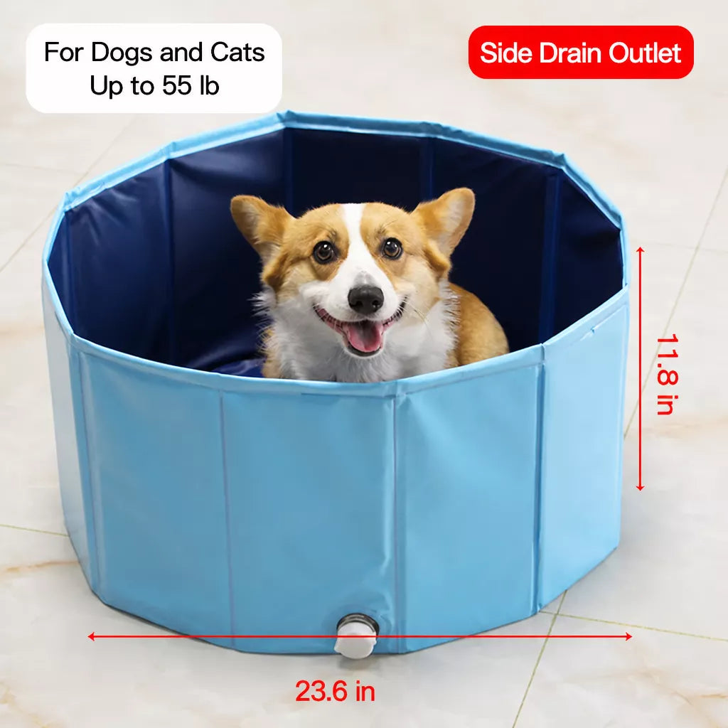 Foldable Pet Bath Basin for Dogs & Cats