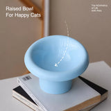 Wide-Opening Ceramic Pet Bowl for Cats and Dogs