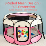 Foldable Octagonal Pet Tent for Cats & Dogs