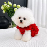Pet Summer Dress with Suspender-Style Straps