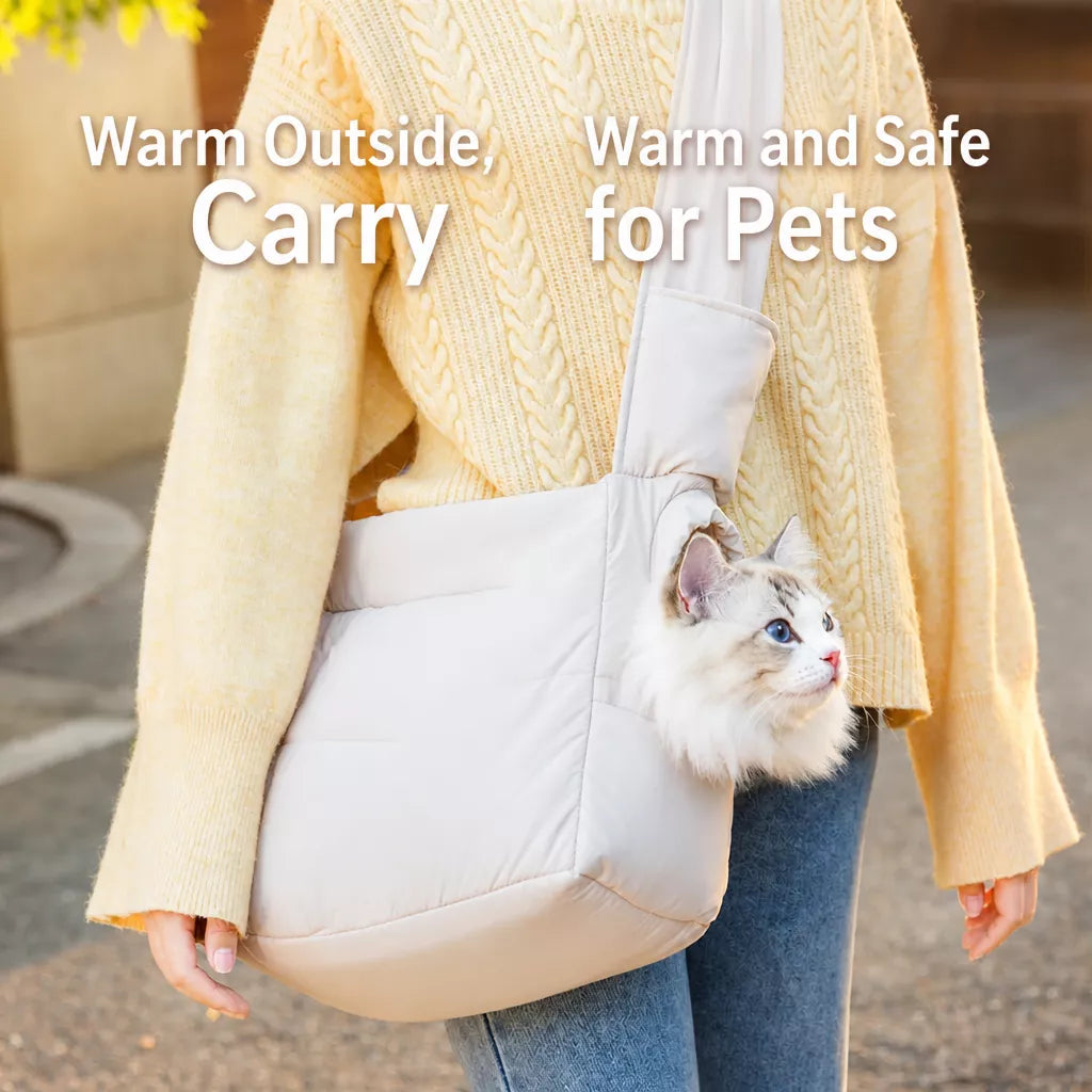 Nylon Pet Carrier Bag with Breathable Mesh for Cats & Dogs