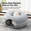 Enclosed Donut Tunnel Cat Bed