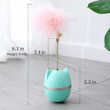 Cat Wobble Toy with Feather and Bell