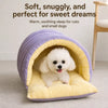 Semi-Enclosed Cat & Dog Bed with Removable Cover