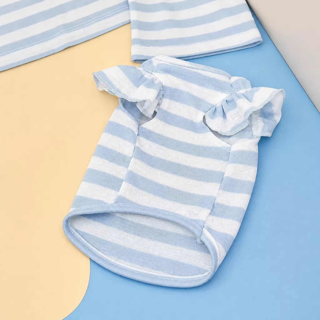 Striped Pet Shirt for Dogs and Cats
