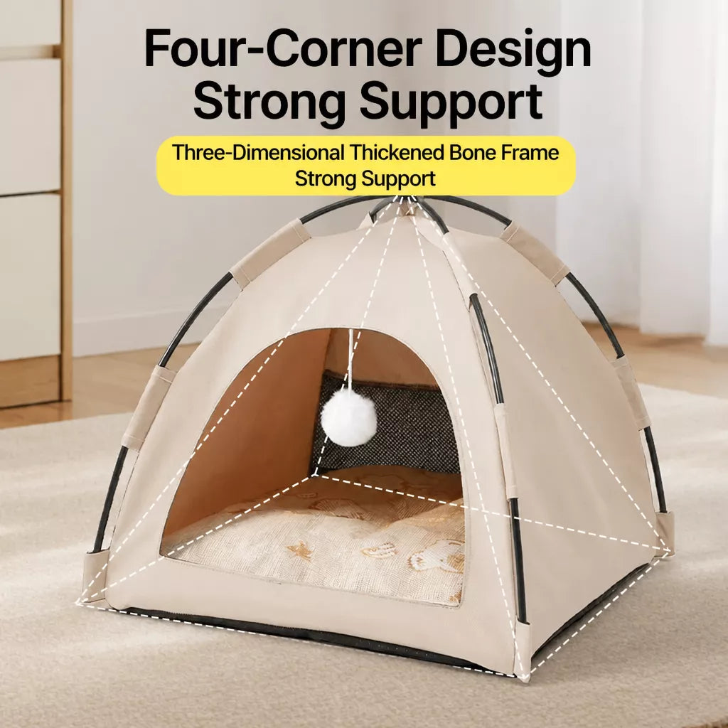 Foldable Indoor Cat Tent Bed