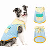 Lightweight Cotton-Linen Dog Vest with Bow Tie