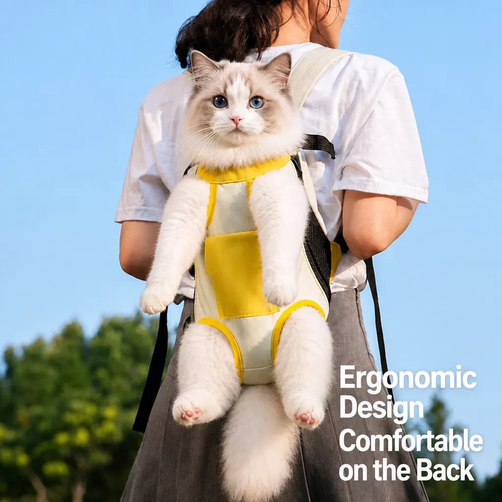 Front-Carrying Pet Backpack Carrier for Small Dogs & Cats