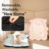 Pet Bed with Removable Washable Base for Small Dogs and Cats