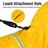 Hooded Reflective Dog Rain Cape
