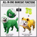 Four-Leg Waterproof Raincoat for Small Dogs