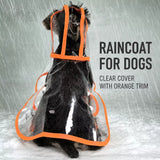 Transparent EVA Dog Raincoat with Hood