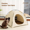 Portable Enclosed Cat & Small Dog Tent Bed
