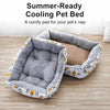 Rectangular Padded Pet Bed for Dogs and Cats